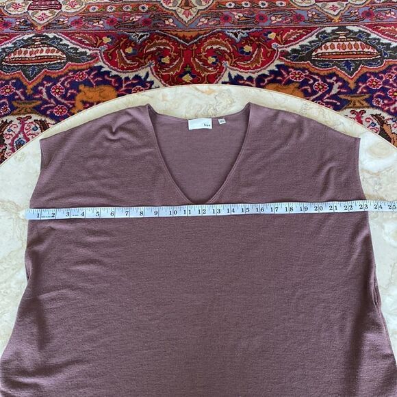 Wilfred Free Marcoux Brown V-Neck Oversized Mini Dress - Picture 13 of 14